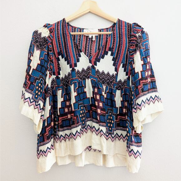 Ba&sh Marry Bohemian Boho Blouse Size 6/Medium - Excellent Condition - Picture 3 of 8
